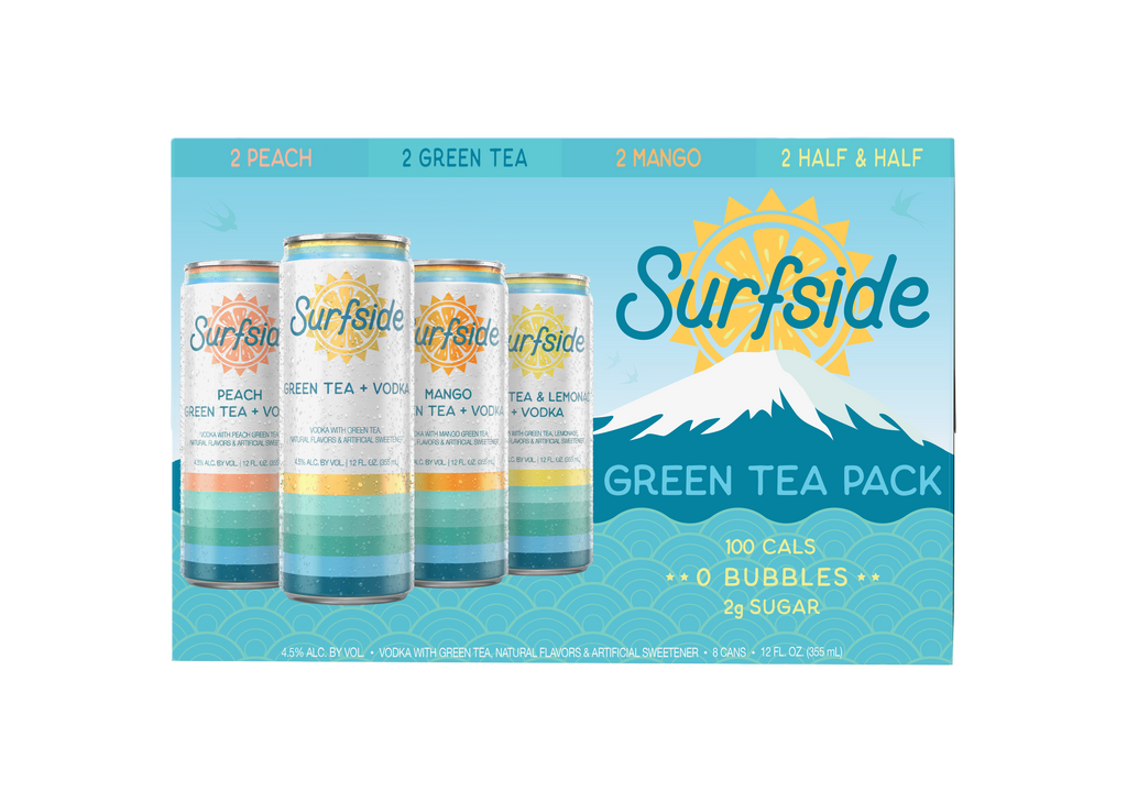 Surfside Green Tea + Vodka Variety 8 Pack – Stateside Vodka BevStack