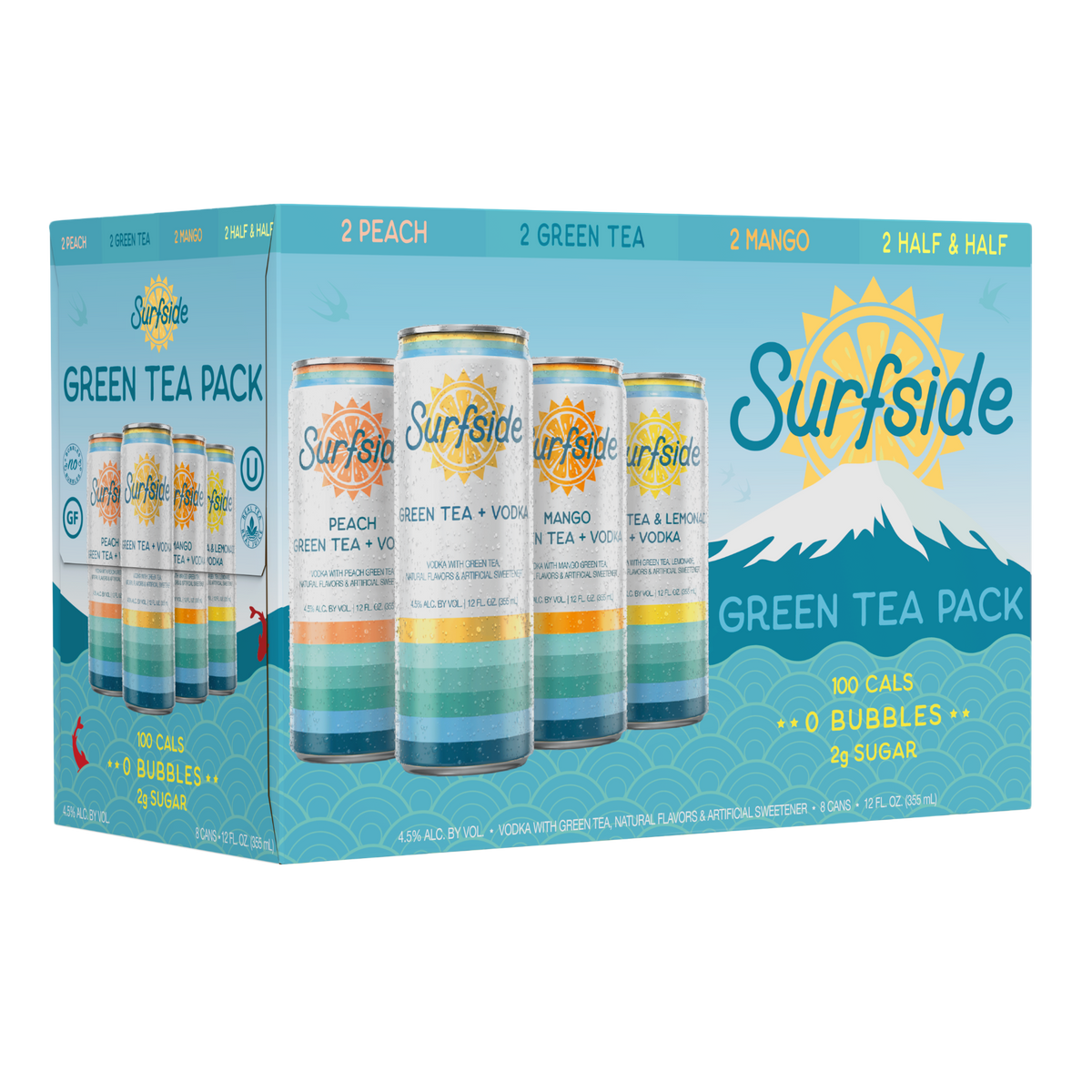 Surfside Green Tea Variety 8 Pack