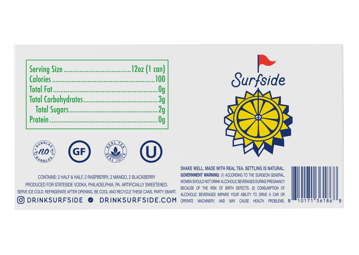 Surfside Half & Half Pack 8-Pack – Stateside Brands - Powered by BevStack