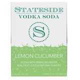 Stateside Vodka Soda Lemon Cucumber - 4 Pack