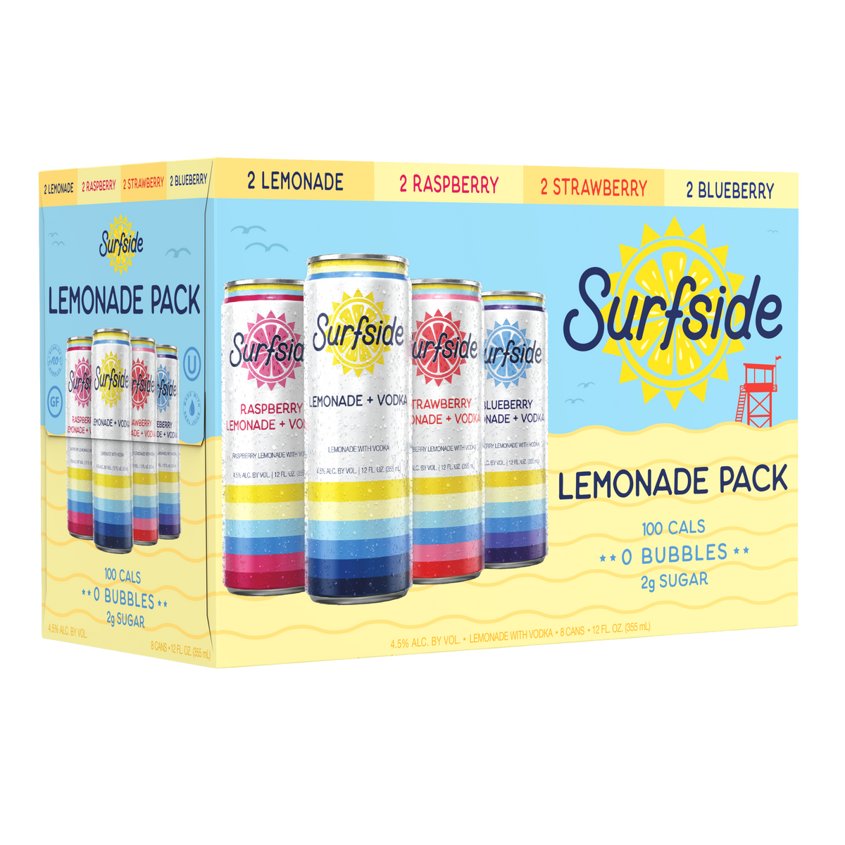 Surfside Vodka Lemonade Variety 8 Pack