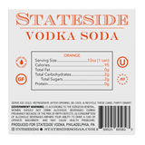 Stateside Vodka Soda Orange - 4 Pack