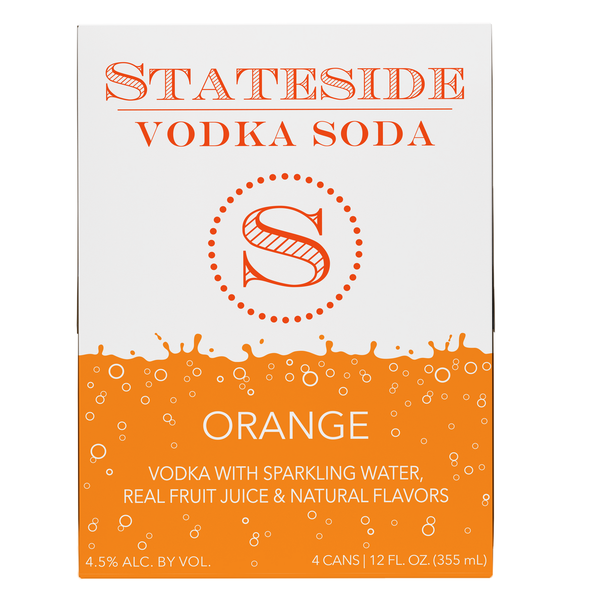 Stateside Orange Vodka Soda 4 Pack