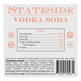 Stateside Vodka Soda Peach - 4 Pack